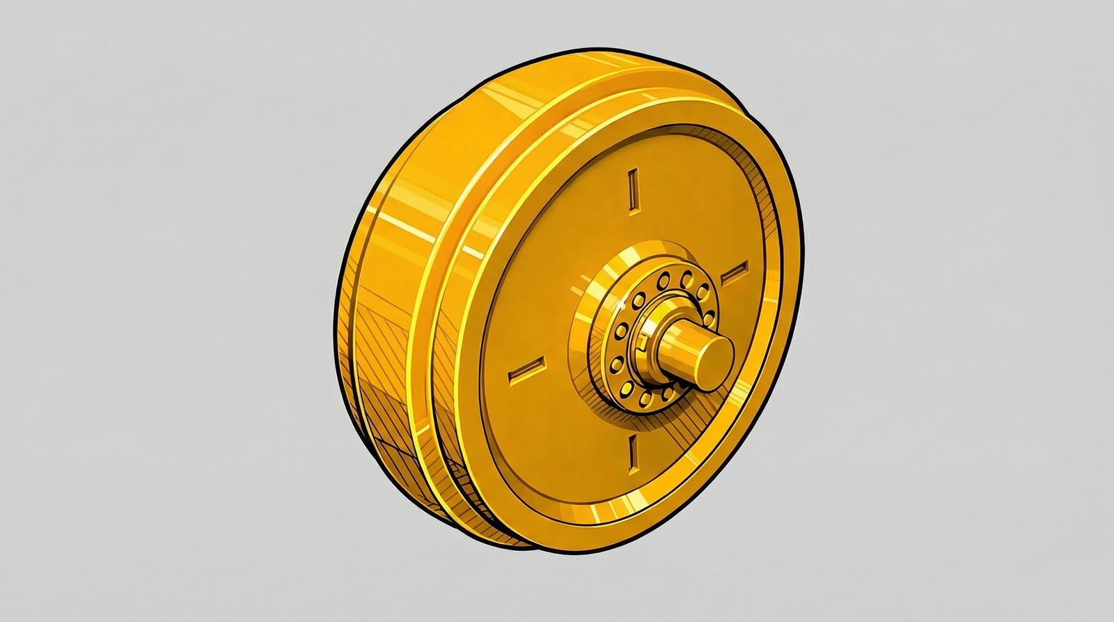 190-1546 - Roda guia CAT D6N